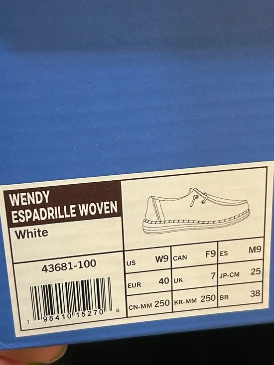(Sold)Womens Hey Dude Hey duWendy Espadrille Woven sneakers size 9 - Picture 7 of 7